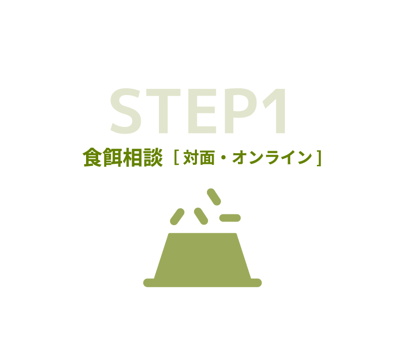 STEP1 食餌相談［対面・オンライン]